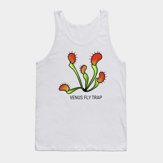 Venus Fly Trap Dionaea Muscipula Carnivorous Plant Gift Tank Top by Venus Fly Trap Shirts